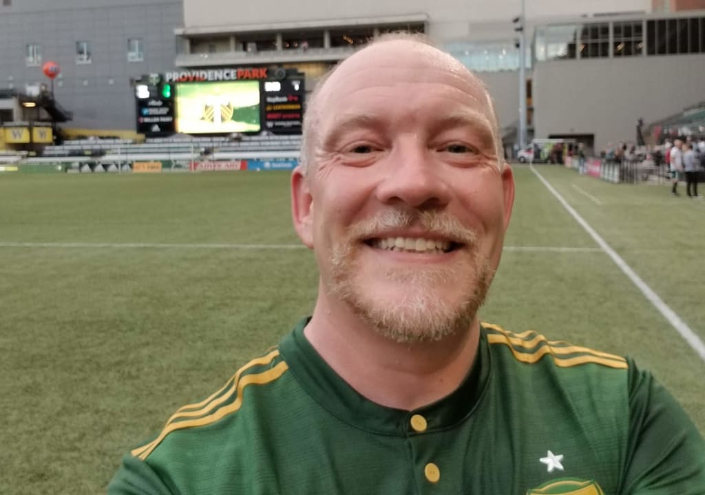 Jay playing Soccer in Portland